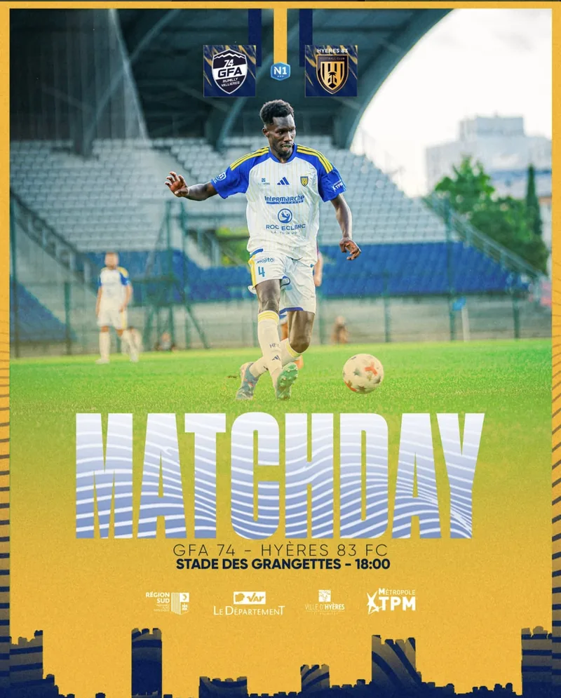 Affiche Matchday du Hyères 83 FC